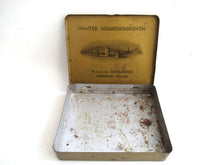 UpperDutch:Tin,Panter Senoritas. Dutch cigar tin. Collectible advertising, cigar tin.