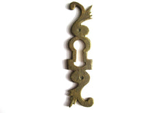 Solid Brass escutcheon, keyhole cover, plate.