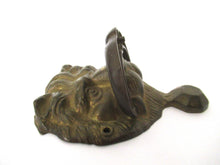 Solid Brass Lion Head Door Knocker.