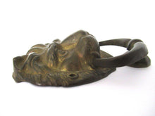 Solid Brass Lion Head Door Knocker.