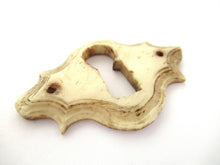 UpperDutch:Keyhole cover,Antique Bone Keyhole cover, plate, bone escutcheon, keyhole frame.