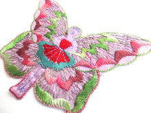 UpperDutch:,Butterfly Fairy applique, 1930s embroidered applique. Vintage sewing supply, crazy quilt.