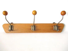 UpperDutch:Wall hook,Vintage Coat Rack metal hooks with wooden knobs.