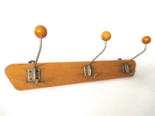 UpperDutch:Wall hook,Vintage Coat Rack metal hooks with wooden knobs.