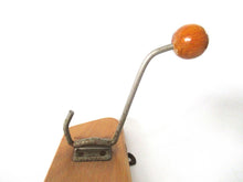 UpperDutch:Wall hook,Vintage Coat Rack metal hooks with wooden knobs.