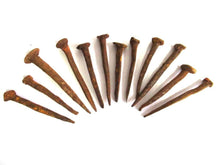 UpperDutch:,Rusty hand forged nails 12 pcs 3", authentic antique restoration hardware. Rustic decoration, real iron spikes, scary supply,