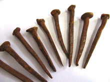 UpperDutch:,Rusty hand forged nails 12 pcs 3", authentic antique restoration hardware. Rustic decoration, real iron spikes, scary supply,