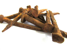 UpperDutch:,Rusty hand forged nails 12 pcs 3", authentic antique restoration hardware. Rustic decoration, real iron spikes, scary supply,