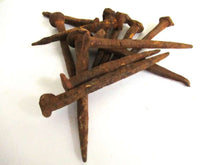 UpperDutch:,Rusty hand forged nails 12 pcs 3", authentic antique restoration hardware. Rustic decoration, real iron spikes, scary supply,