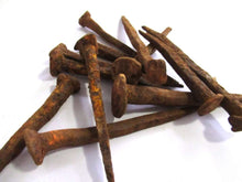 UpperDutch:,Rusty hand forged nails 12 pcs 3", authentic antique restoration hardware. Rustic decoration, real iron spikes, scary supply,