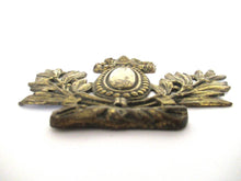 Antique Brass furniture applique, embellishment, pediment.