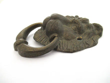 Solid Brass Lion Head Door Knocker.