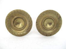 Set of 2 Antique brass Drawer knobs, Cabinet pull. Brass cabinet hardware.