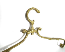 UpperDutch:,1 (one) Brass Clothes Hanger, Clothes Hangers, Antique French Coat hanger, Wedding dress. Bride Clothes Hanger.