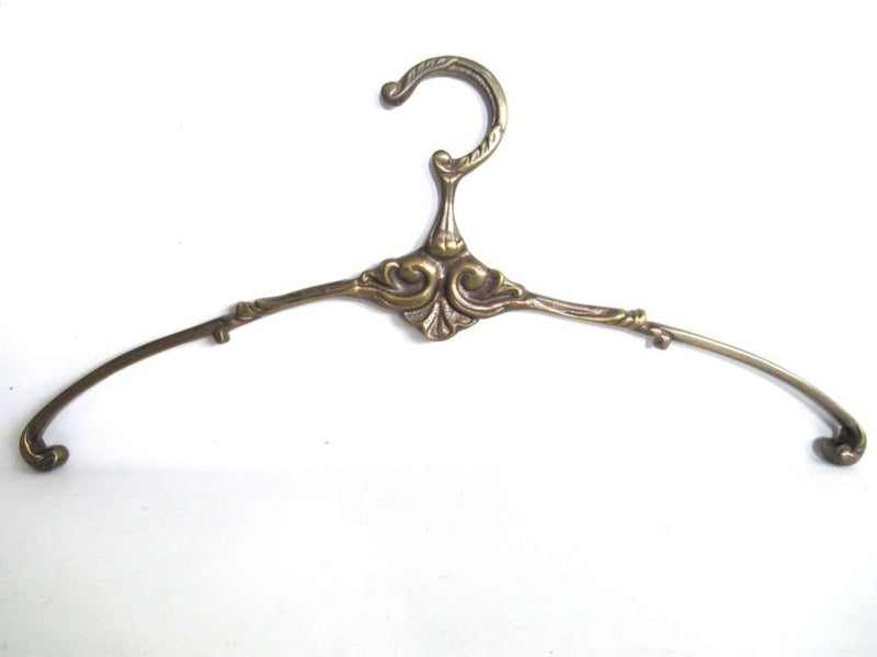 Coat hanger, large - brass polished, length 14,5 cm