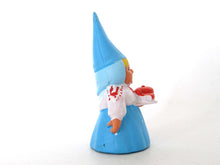 UpperDutch:,1 (ONE) Gnome figurine, Gnome after a design by Rien Poortvliet, Brb Gnome, Lisa the Gnome. Serving tea. Tea gift.