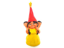 UpperDutch:Gnomes,1 (ONE) Gnome figurine, Gnome after a design by Rien Poortvliet, Brb Gnome gnome with babies on her back, Lisa the Gnome.