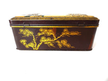 UpperDutch:Tin,Antique Tin. Decorative Antique Tin with Birds. Canister, birds, tin, storage.