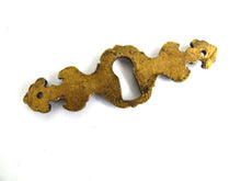 UpperDutch:Hooks and Hardware,Antique Solid Brass Keyhole plate, cover, escutcheon, Antique key hole frame.