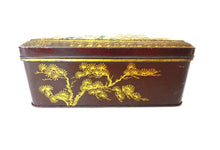 UpperDutch:Tin,Antique Tin. Decorative Antique Tin with Birds. Canister, birds, tin, storage.