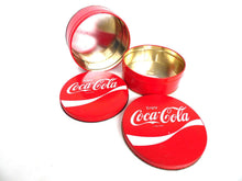 UpperDutch:,Set of 2 Coca Cola Round Storage Tin, Coca Cola Tin. Metal box, Coca Cola Collectible, Coca Cola.