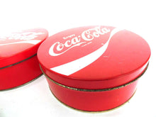 UpperDutch:,Set of 2 Coca Cola Round Storage Tin, Coca Cola Tin. Metal box, Coca Cola Collectible, Coca Cola.