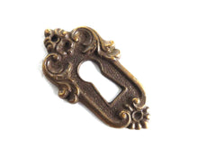 UpperDutch:Hooks and Hardware,Solid Brass Keyhole plate, cover, escutcheon, keyhole frame.