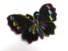 UpperDutch:Sewing Supplies,Butterfly applique, 1930s vintage embroidered applique. Vintage patch, sewing supply. Applique, Crazy quilt.