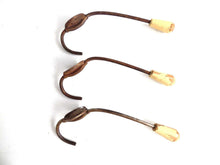 UpperDutch:,Set of 3 Antique Shabby Rusty Wall hooks Chipped paint Coat hooks Hanger.