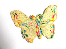UpperDutch:Sewing Supplies,Applique 1930s vintage embroidered butterfly applique. Vintage patch, sewing supply. Applique, Crazy quilt.