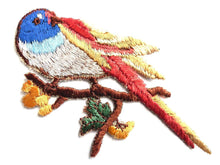 UpperDutch:Sewing Supplies,Bird Applique 1930s Vintage Embroidered Bird and Flowers applique. Vintage patch, sewing supply.