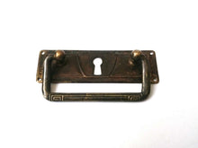 UpperDutch:Hooks and Hardware,Authentic Brass Antique Keyhole cover / Drawer Handle / Old Key Hole Plate / Escutcheon / Drop pull