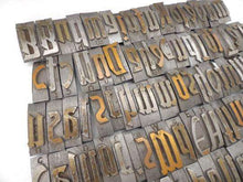 UpperDutch:Home and Decor,Letterpress Letters, Set of 90 Letterpress Letters, Beautiful German metal printing press letters, Metal Letters.