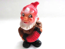 UpperDutch:Gnomes,Gnome - Vintage Garden Gnome - PVC Garden Gnome - Gnome with Accordion.