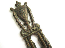 UpperDutch:Keyhole cover,Antique Keyhole cover, escutcheon, Ornate brass keyhole frame, Victorian style.