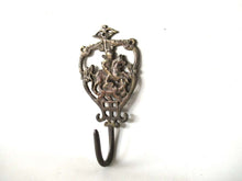 UpperDutch:,Antique Solid Brass Ornate Wall hook - Coat hook - Horse - Equestrian